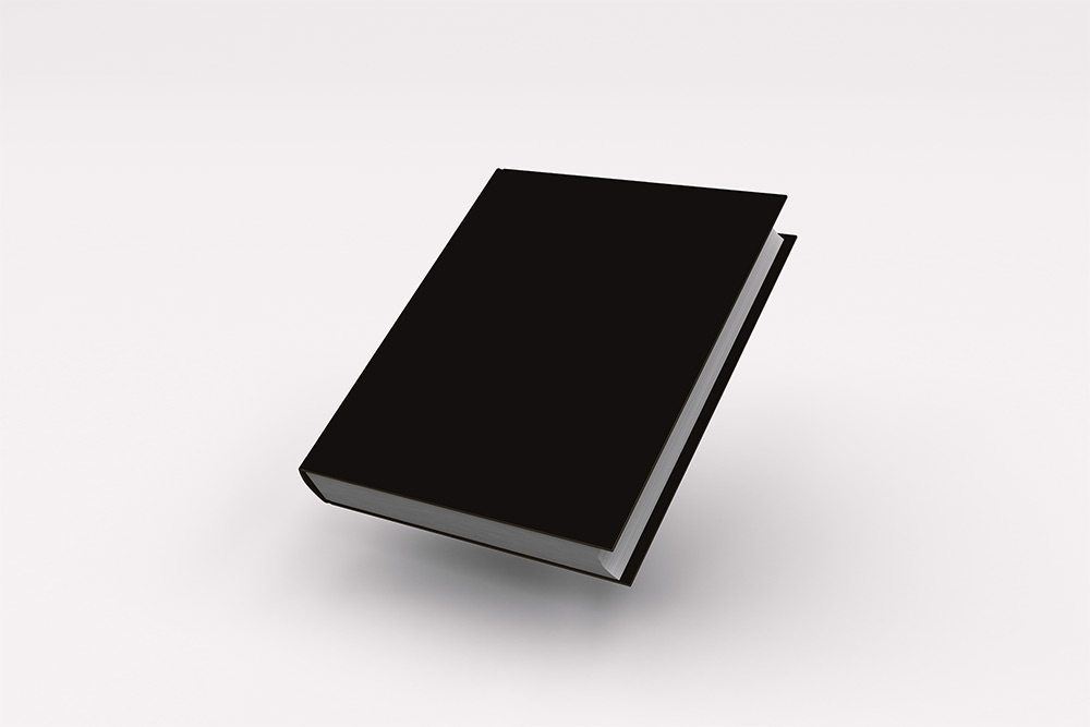 Floating Hardcover with Clean Background